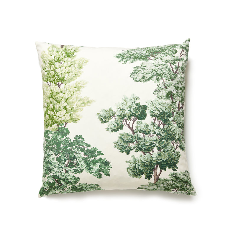 Central Park Square Pillow Cover & Insert, Green