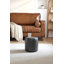 30cm Small Round Faux Leather Upholstered Ottoman-1061551671