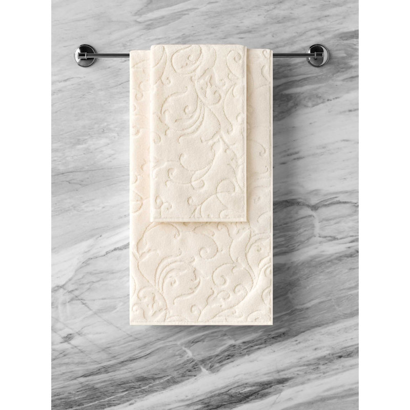 Serviette de bain Aliesha-May, Écru