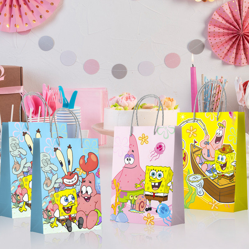 SpongeBob Party Supplies, 15 Pcs SpongeBob Favor Bags