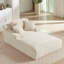 Très grande chaise longue d'intérieur, canapé rembourré en velours côtelé moderne, aucun assemblage requis, canapé-lit confortable pour le salon et le bureau-742717