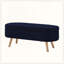 Banc de rangement avec repose-pieds ovale-129506441