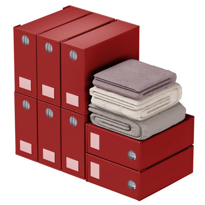8-Pack Bed Sheet Organizers and Storage, Foldable Sheet Organizer with Window XL for Linen Closet, Sheet Set Folder Keeper for Queen and King Size, Bedding Storage Container