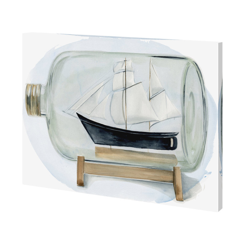 Sail the Seas II by Jennifer Paxton Parker a Hand Embelished Textured Canvas, 27" H x 36" W x 1.5" D