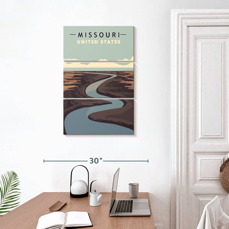 Alvord, Missouri River, affiche, H 32 po x l 20 po
