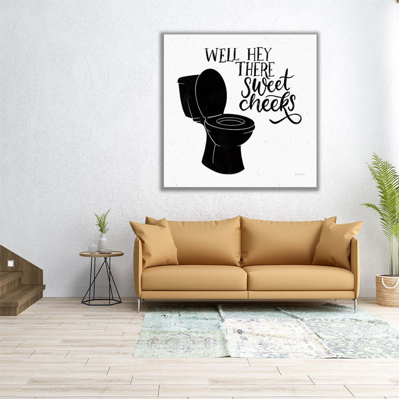«Bathroom Puns III», impression sur toile, H 30 po x l 30 po