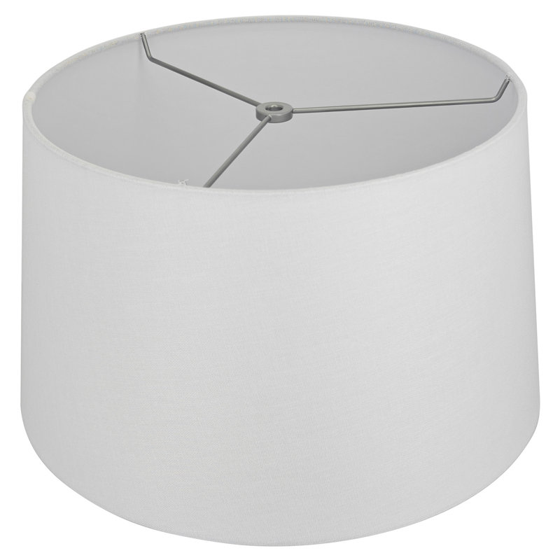 Abat-jour empire en lin 9 po H, Blanc