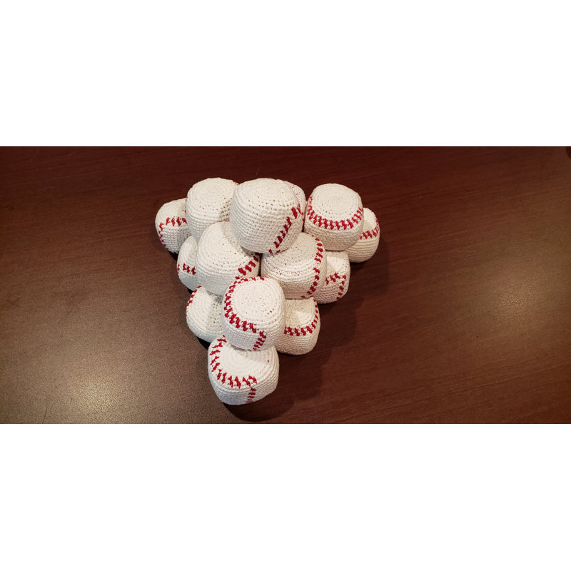 16-pack Baseball Bean Bags for Deep Shot Games Bean Bag Toss Game