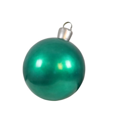 Fiberglass Christmas Figurine Statue Yard Decor, Large Ornament Ball, 26"