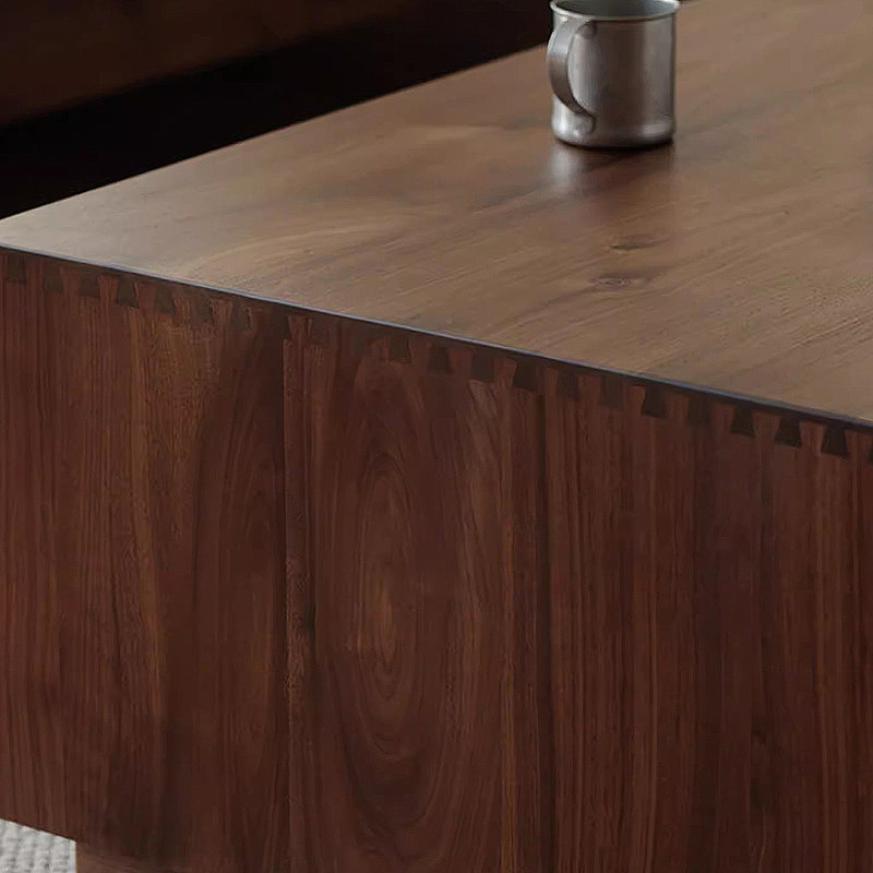 Pure solid wood modern minimalist coffee table