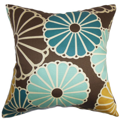 Gisela Floral Cotton Throw Pillow Cover