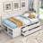 Kouta Wood Daybed with Drawers and Shelves-2034574575-2034574560