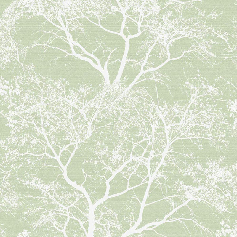 George 10.05m x 53cm Textured Metallic Finish Wallpaper Roll, Green