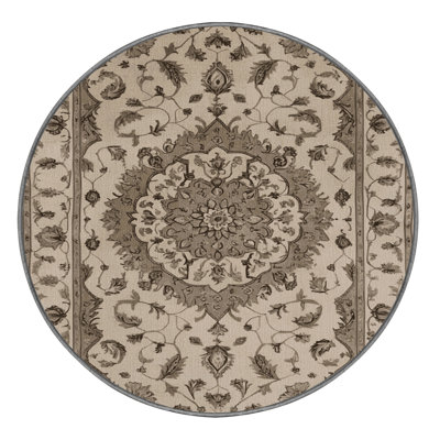 Machine Washable Tabriz Gray Area Rug