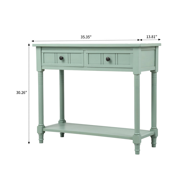 Ayumi 35.43'' Solid Wood Sideboard, Green