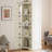4-Tier 72" Corner Kitchen Pantry Storage Cabinet With 8 Doors Tall Storage Cabinet, Corner Cabinet And Shelves, Home Farmhouse Bookshelf Cabinet For Bathroom, Living Room, Kitchen WHI-1094350734