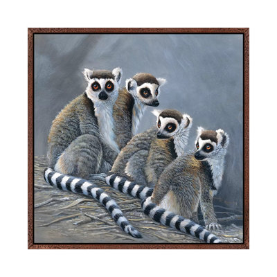 Four Monkeys by Jan Weenink - Gallery-Wrapped Canvas Giclée on Canvas