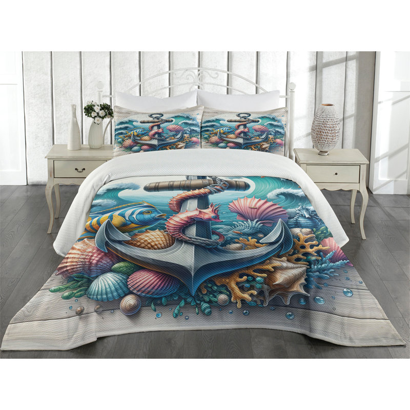 Polyester Coverlet, Queen Coverlet + 2 Standard Shams