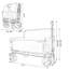 Chariot pliant convertible 3-en-1 avec banc et rangement - Chariot utilitaire robuste de 500 lb, roues tout-terrain d'une capacité de 180 L pour le camping, la plage, les sports, le jardin et le bleu foncé-123115811