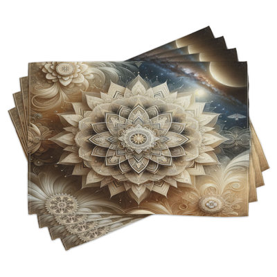 Polyester Floral Rectangle Placemat