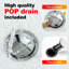 Waterfall Bathroom Faucet With Pop-Up Drain And Deck Plate – Single Handle, Hot & Cold Control-124971326