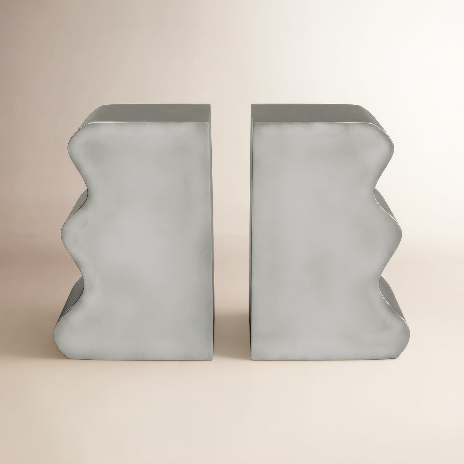 Moresby Decorative Bookends, Silver