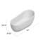 Baignoire autoportante en acrylique 67 po x 32 po Cora-83665414