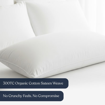 Delara 12" x 20" Lumbar Pillow Inserts – Set of 2, Organic Cotton, Recycled Down-Alternative Fill