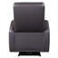 Fauteuil inclinable électrique brun avec accoudoirs carrés