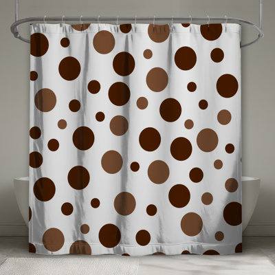 Polka Dots Shower Curtain -  Pattern Bathroom Decor Modern