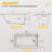 54" W X 32'' D Alcove Rectangular Bathtub Drop-in Soaking Right Drain Tub 3-Wall Acrylic White Bathroom Tub with Integrated Overflow