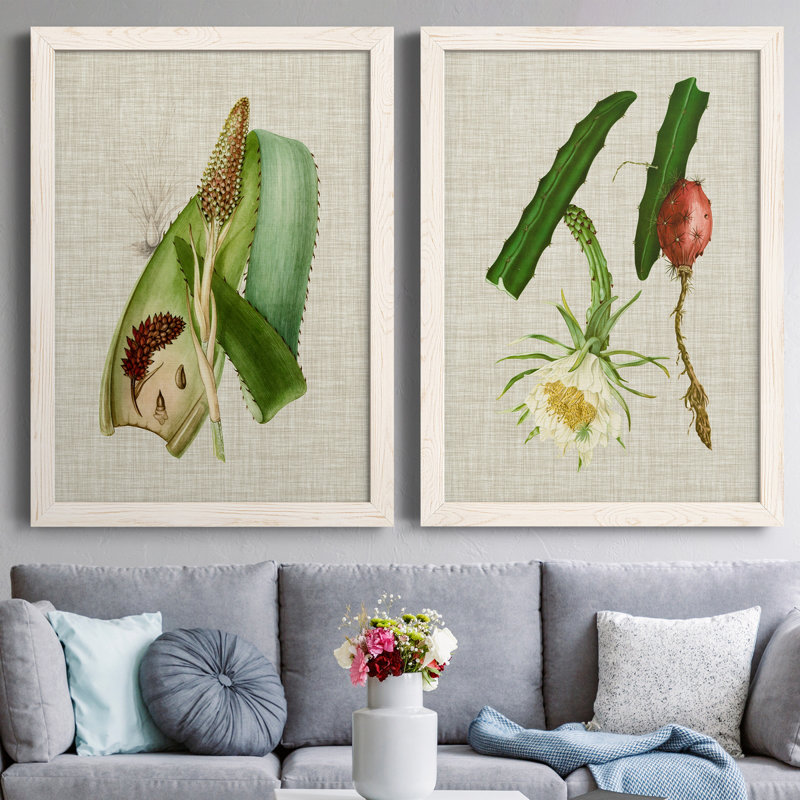 Impression encadrée Elegant Tropicals IPremium - prête à être accrochée, H 37,5 po x l 55 po x P 1,5 po, Pas de tapis