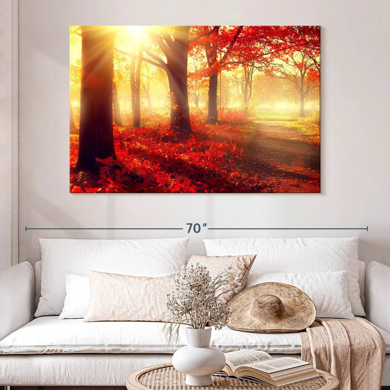 Harnek Sunny Fall Forest, 34" H x 51" W