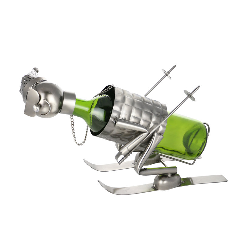 Tabletop Wine Bottle Rack in Silver