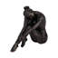 Sculpture décorative abstraite assise pour la décoration intérieure - statue de galerie moderne décorative pour objet de table ou décoration de salon - bronze-1966639104