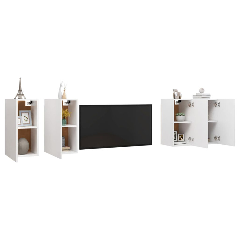 Awni Unfinished Floating Entertainment Centre for TVs up to 88", White