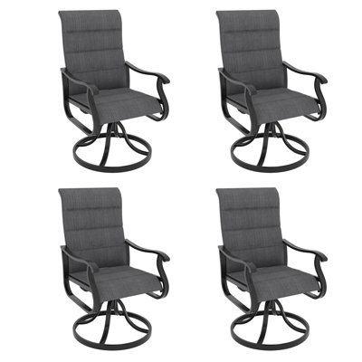 Derrald Outdoor Dining Armchair(Set of 4) by Charlton Home