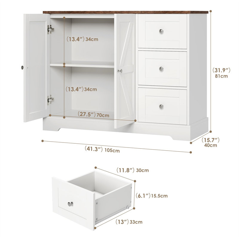 L 41,3 po x H 31,89 po