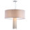 Thorson 1 - Light Cream/Chrome Single Pendant