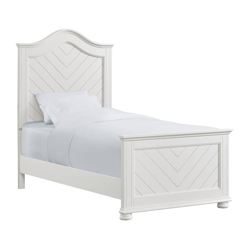 Schauer Twin Panel Bed In White