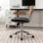 Carli Rattan Leather Office Chair-17400992