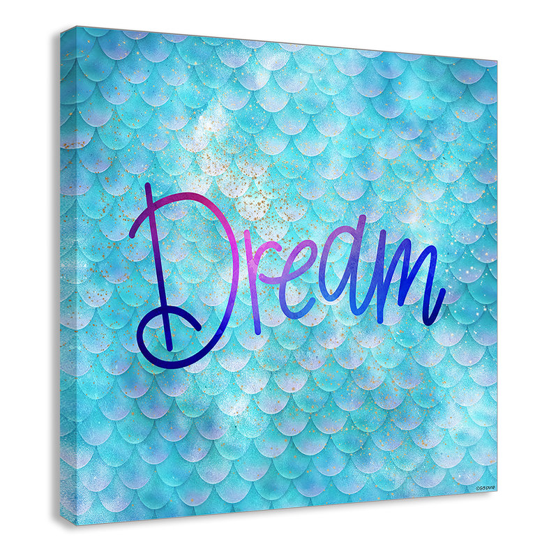Décoration murale crème Dream Kids, H 12 po x l 12 po x P 1,5 po, Toile