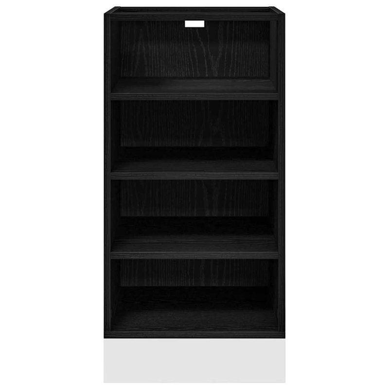 Vidaxl Kitchen Base Cabinet Riga Black Oak 20 X 44.5 X 81.5 Cm, 81.5cm H x 40cm W x 44.5cm D