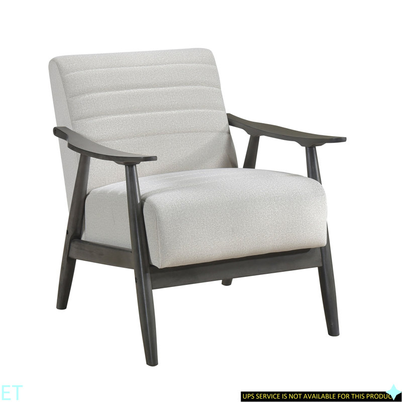 Fauteuil d'appoint décontracté 1pc, Polyester blanc cassé