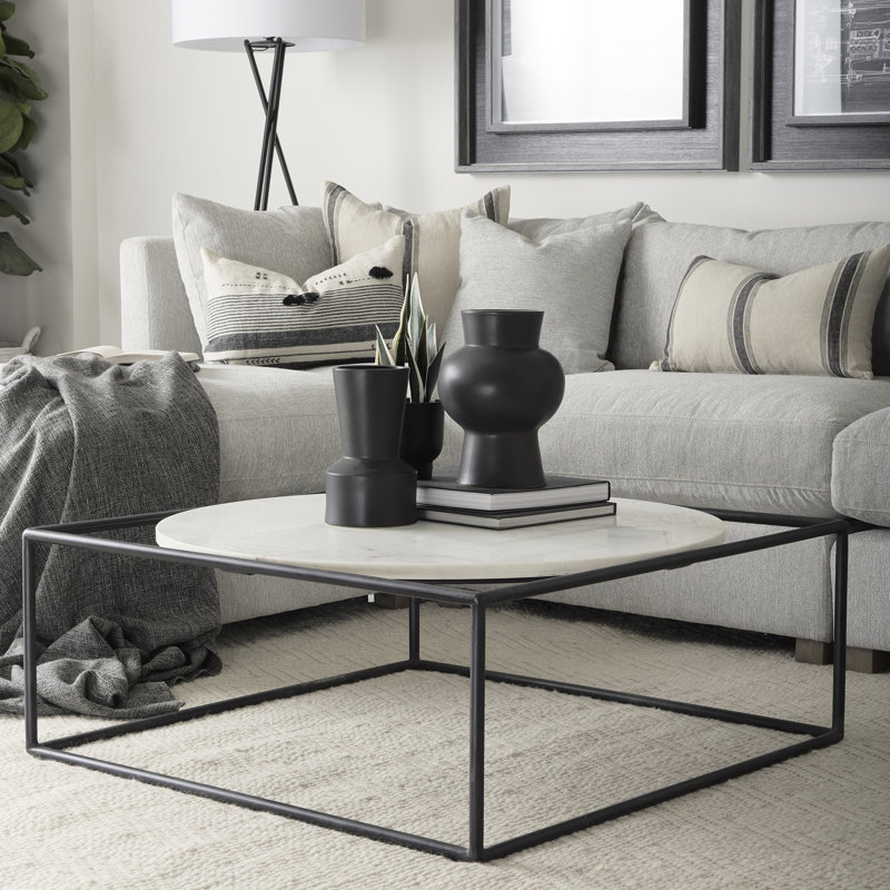 Aldren Genuine Marble Single Coffee Table