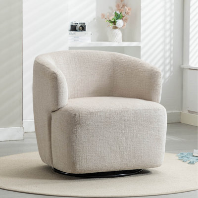 Fauteuil d'appoint pivotant de 30 po de largeur et sans assemblage