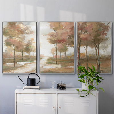 «Pastel Park», reproduction sur toile flottante 3 pièces