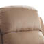 Fauteuil inclinable brun avec accoudoirs coussinés