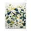 Horloge murale abstraite bleu vert et botanique-1148998470