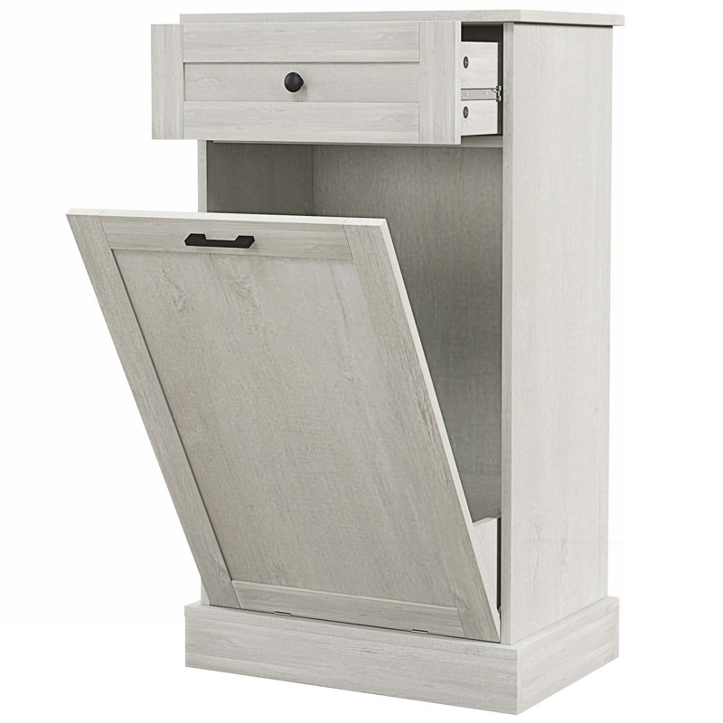 Armoire de recyclage autoportante pour cuisine, Gris clair